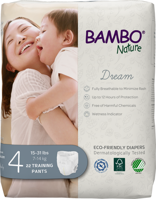 Bambo Nature Training Pants Size 4
