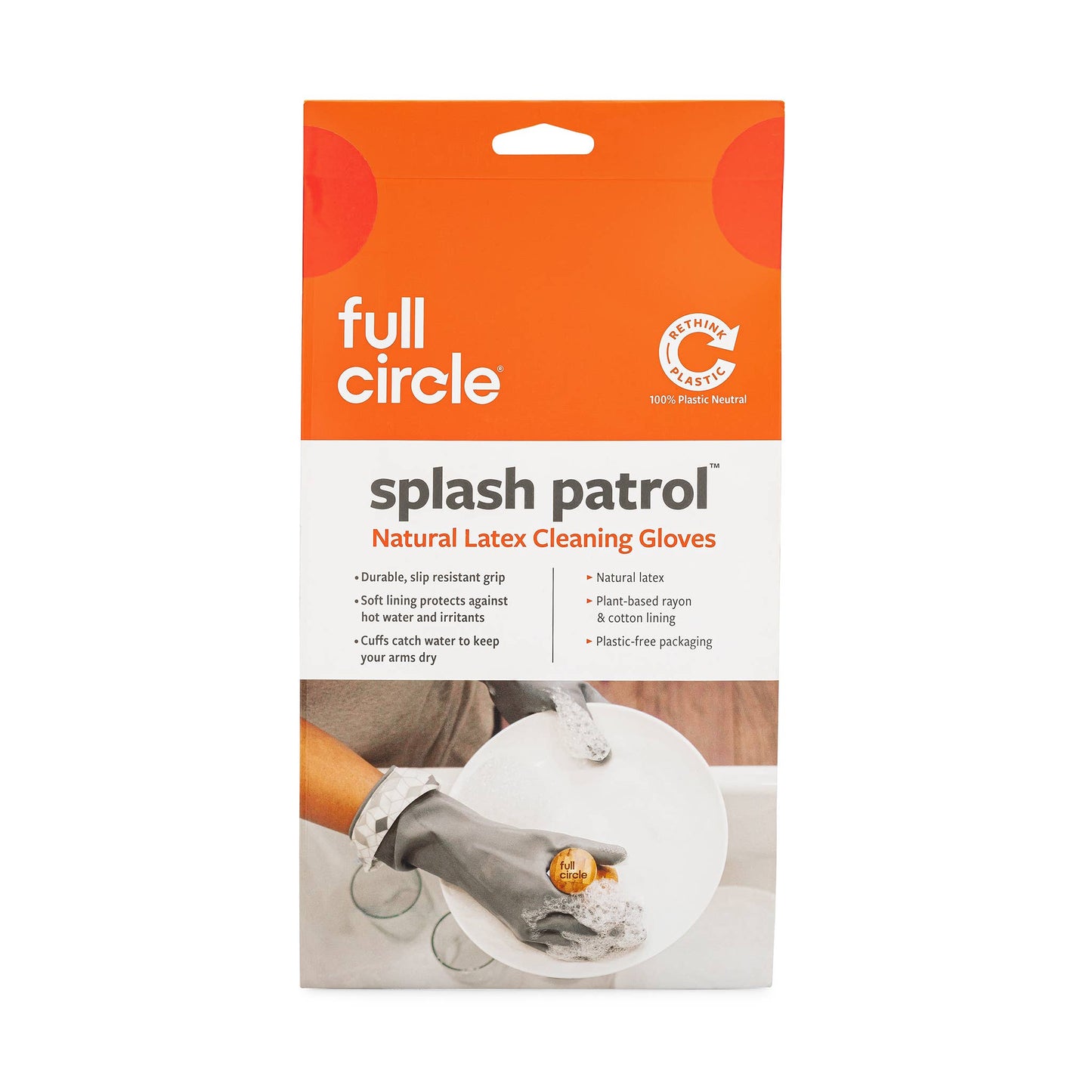 Full Circle Home - Splash Patrol Natural Latex Cleaning Gloves