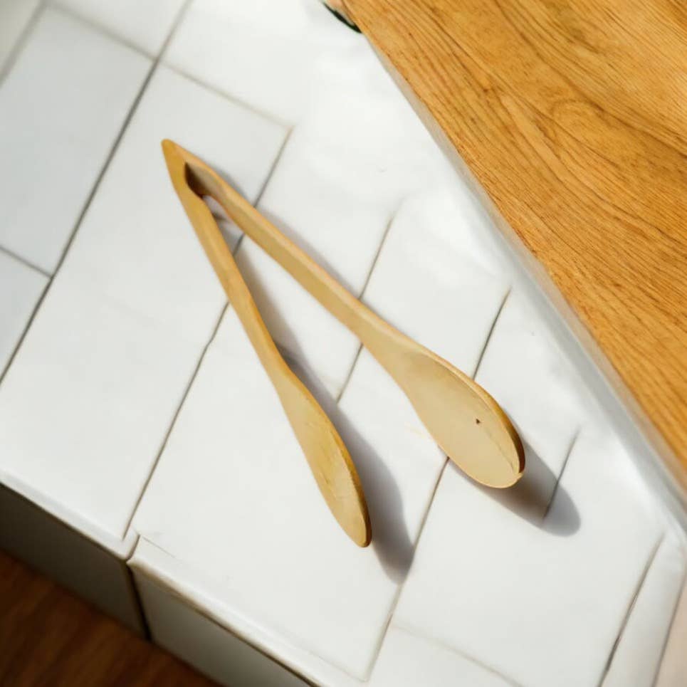 Sustainable Bamboo Tongs - Package Free