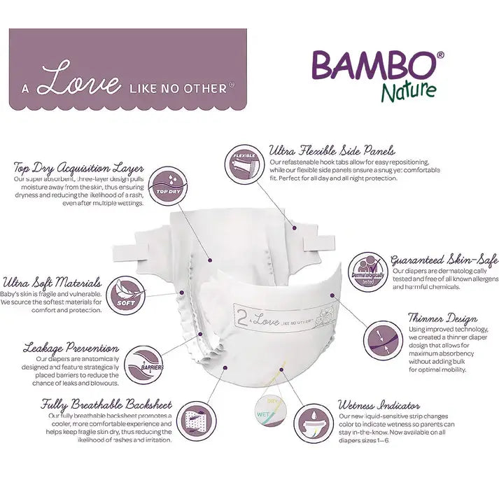 Bambo Nature Dream Baby Diapers Size 0
