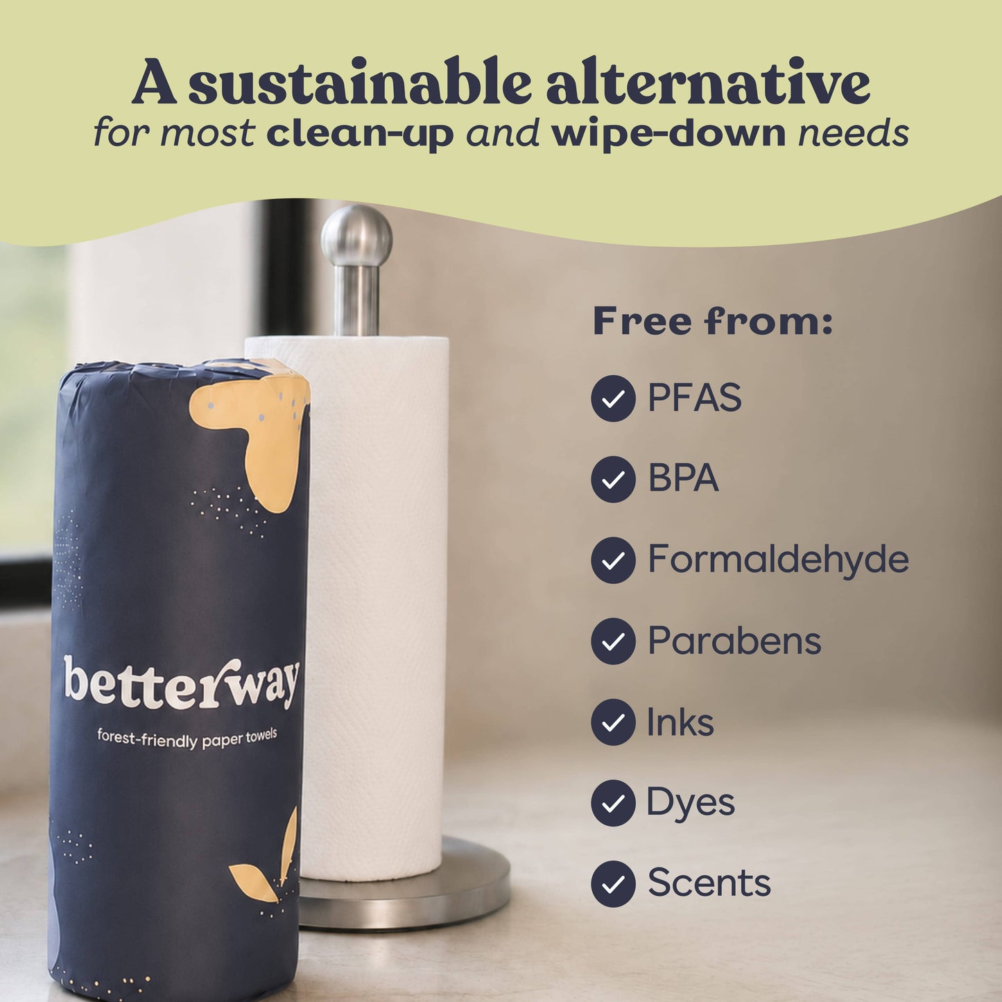 Betterway - Betterway Bamboo Paper Towels (6 rolls/box)