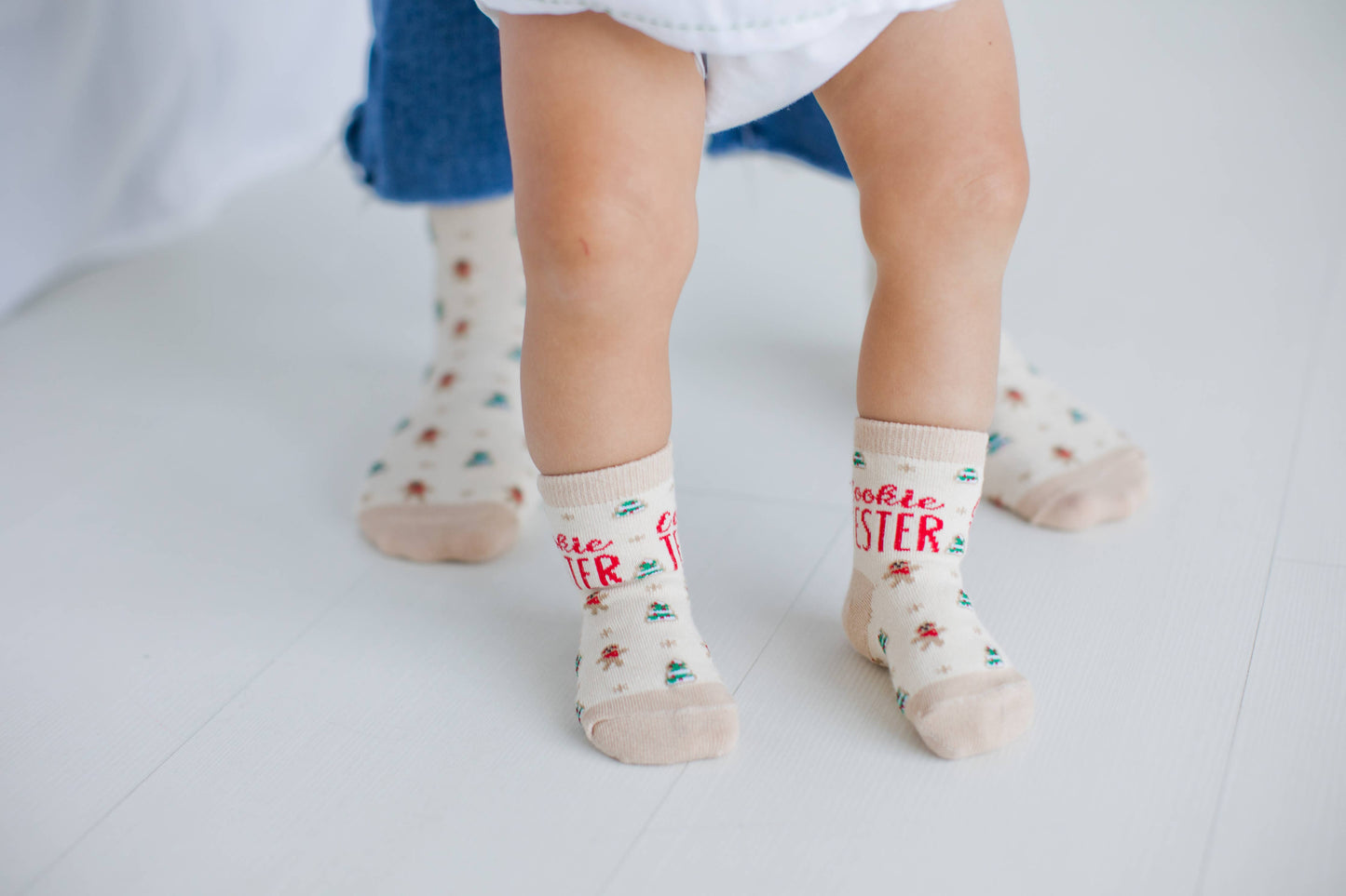 Pearhead - Cookie Baker & Tester Christmas Parent & Baby Sock Set