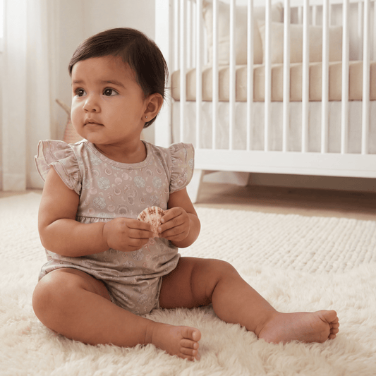 Sandy Beach Bamboo Ruffle Romper