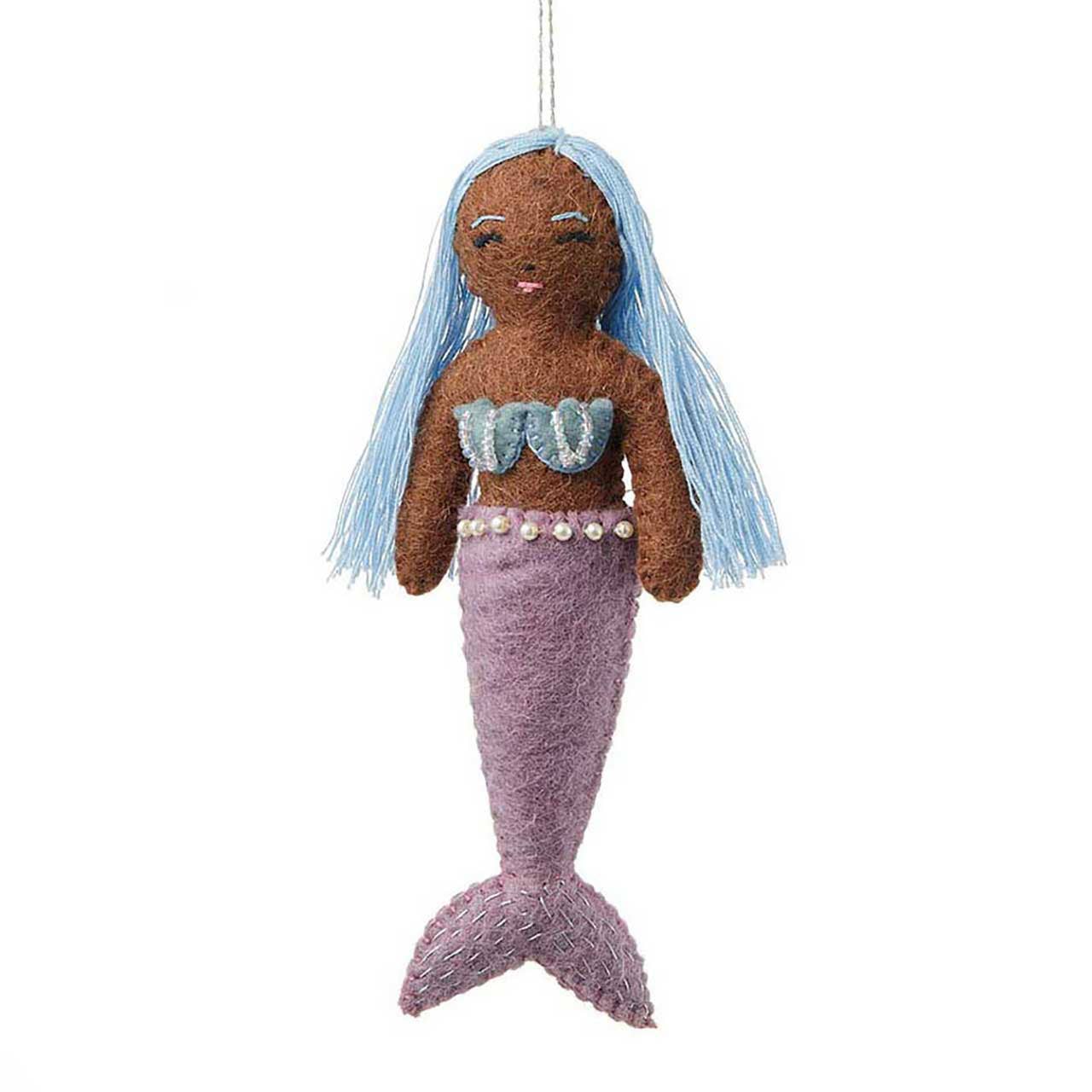 SERRV International - Sea Shimmer Lavender Mermaid Christmas Ornament
