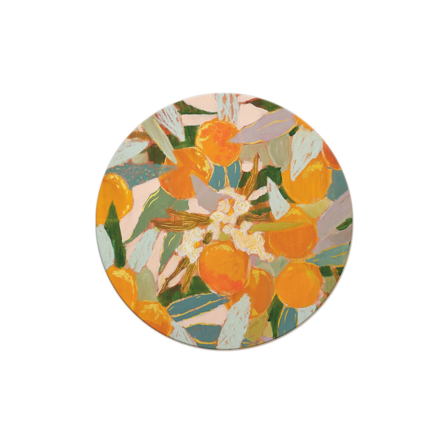 Orange Blossoms Seedlings Coaster