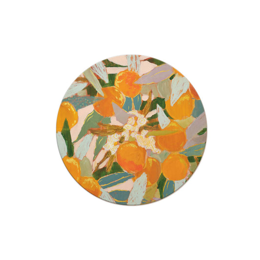 Orange Blossoms Seedlings Coaster