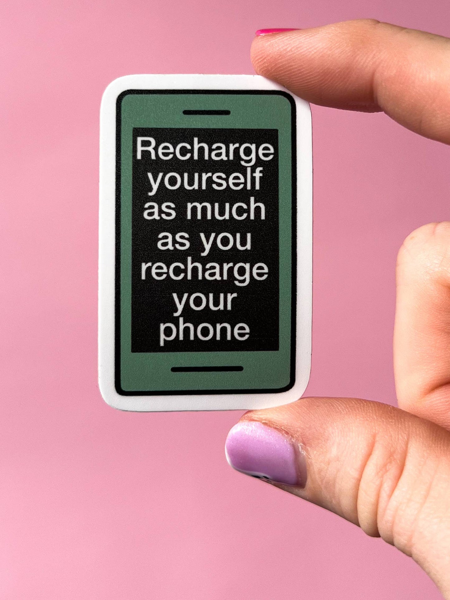 Uplifter Sticker - Recharge yourself as much as you charge your phone sticker