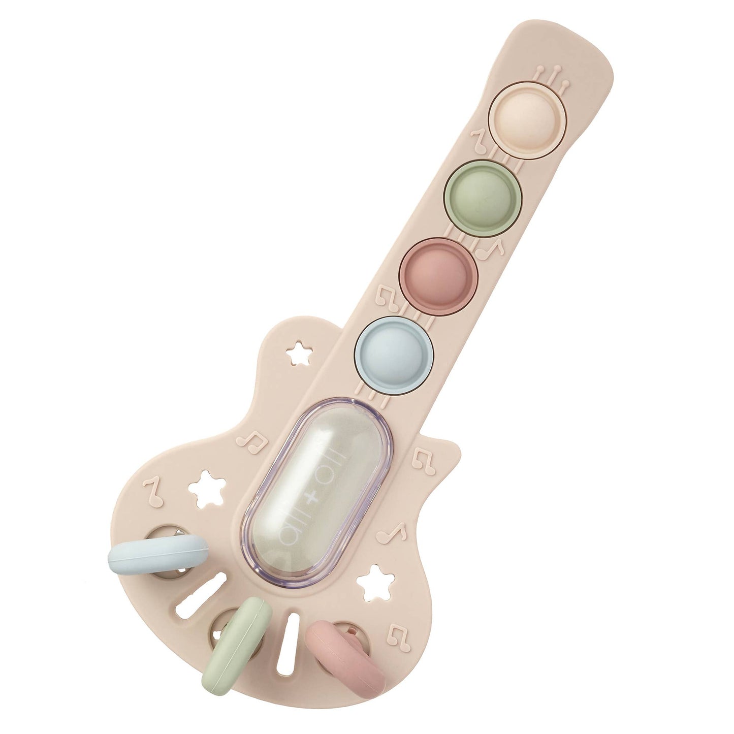 Ali+Oli - Ali+Oli Guitar-Shaped Sensory Pull & Teether Activity Toy