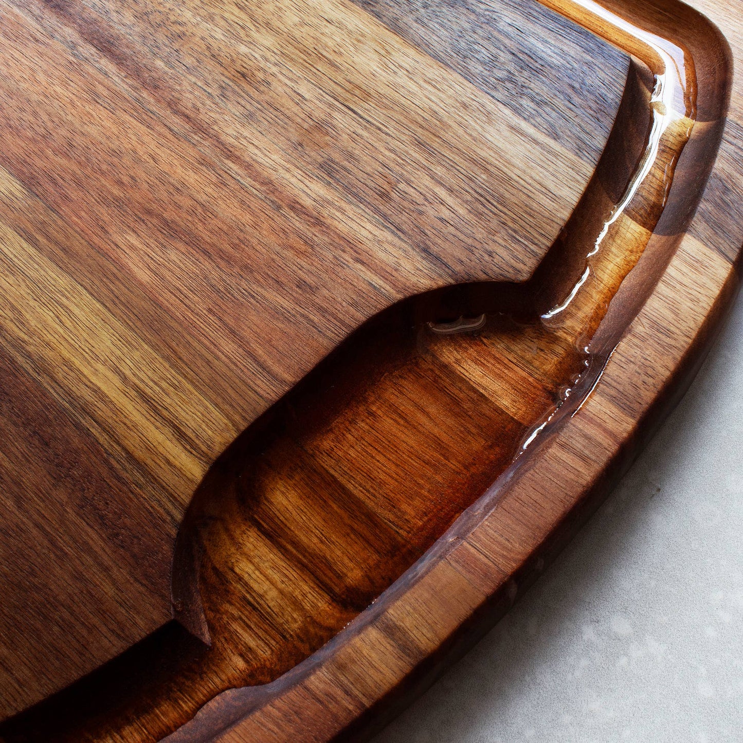 Totally Bamboo - Rock & Branch® Acacia Wood Carving Board with Juice Groove