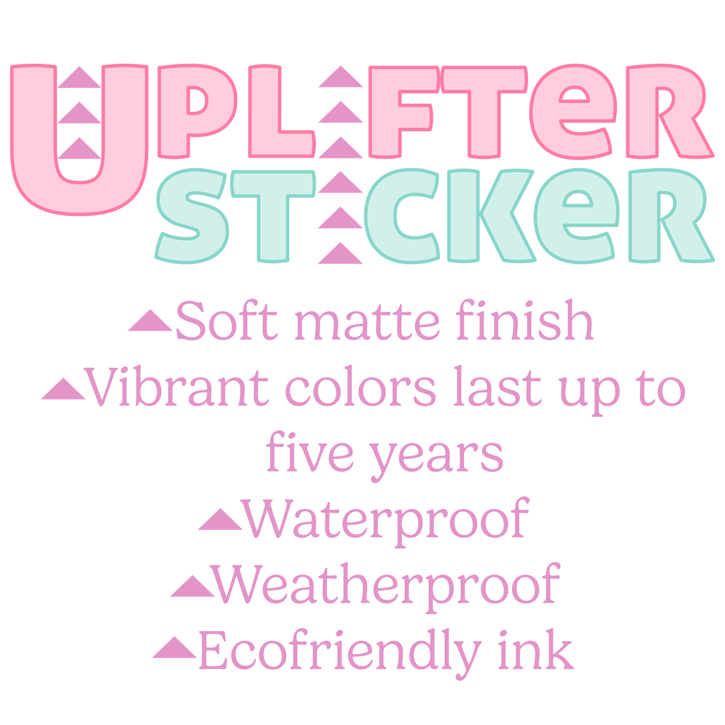 Uplifter Sticker - Doing my best sticker