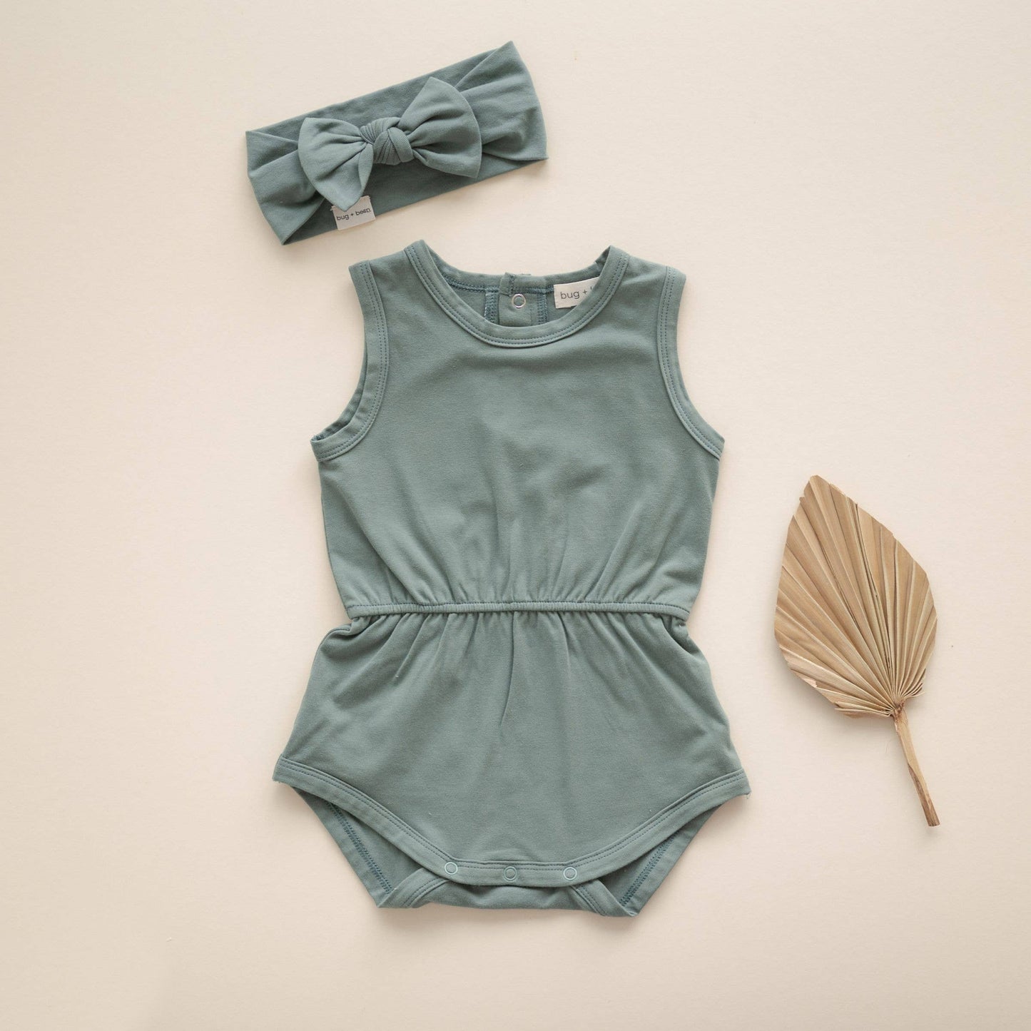 Organic Cotton Headband  Basil Green