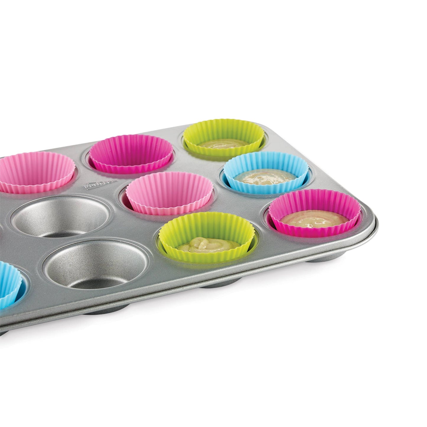 Fox Run Brands - Bakelicious Silicone Cupcake Liners, Set of 12, 2.75"