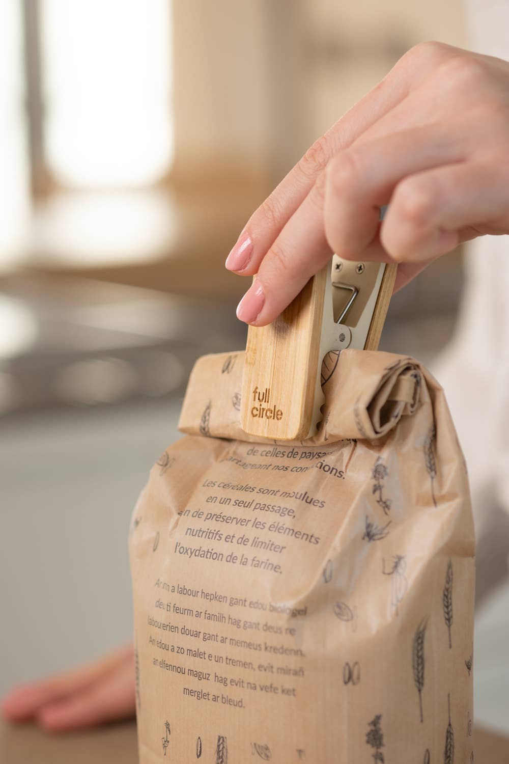 Full Circle Home - Bamboo Bag Clips (3-Pack)