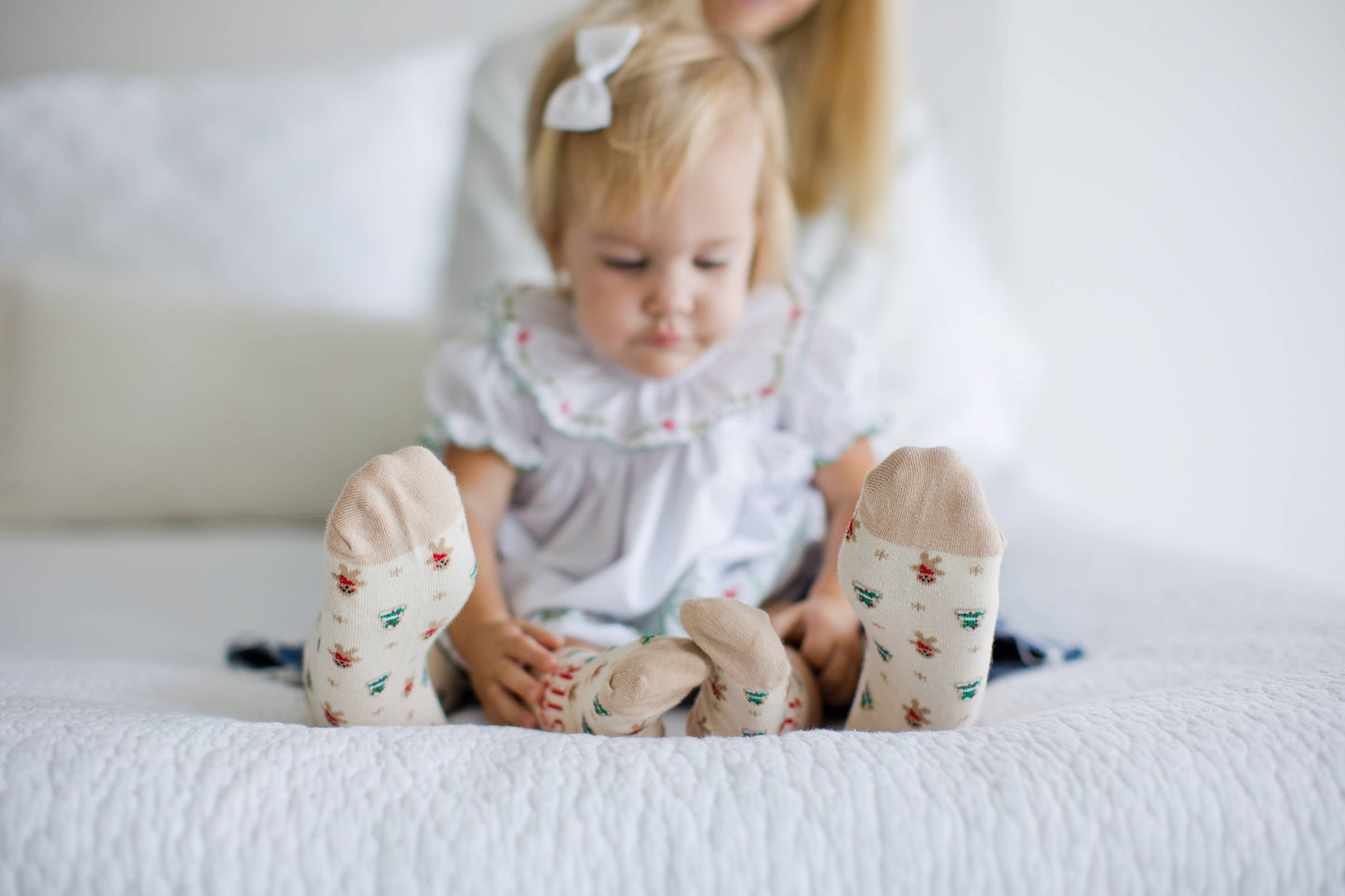 Pearhead - Cookie Baker & Tester Christmas Parent & Baby Sock Set