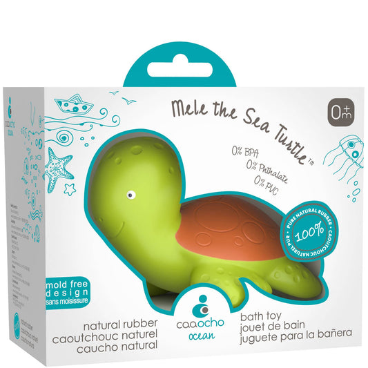 Natural Rubber Turtle Non-Toxic Bath Toy, Mold-free design