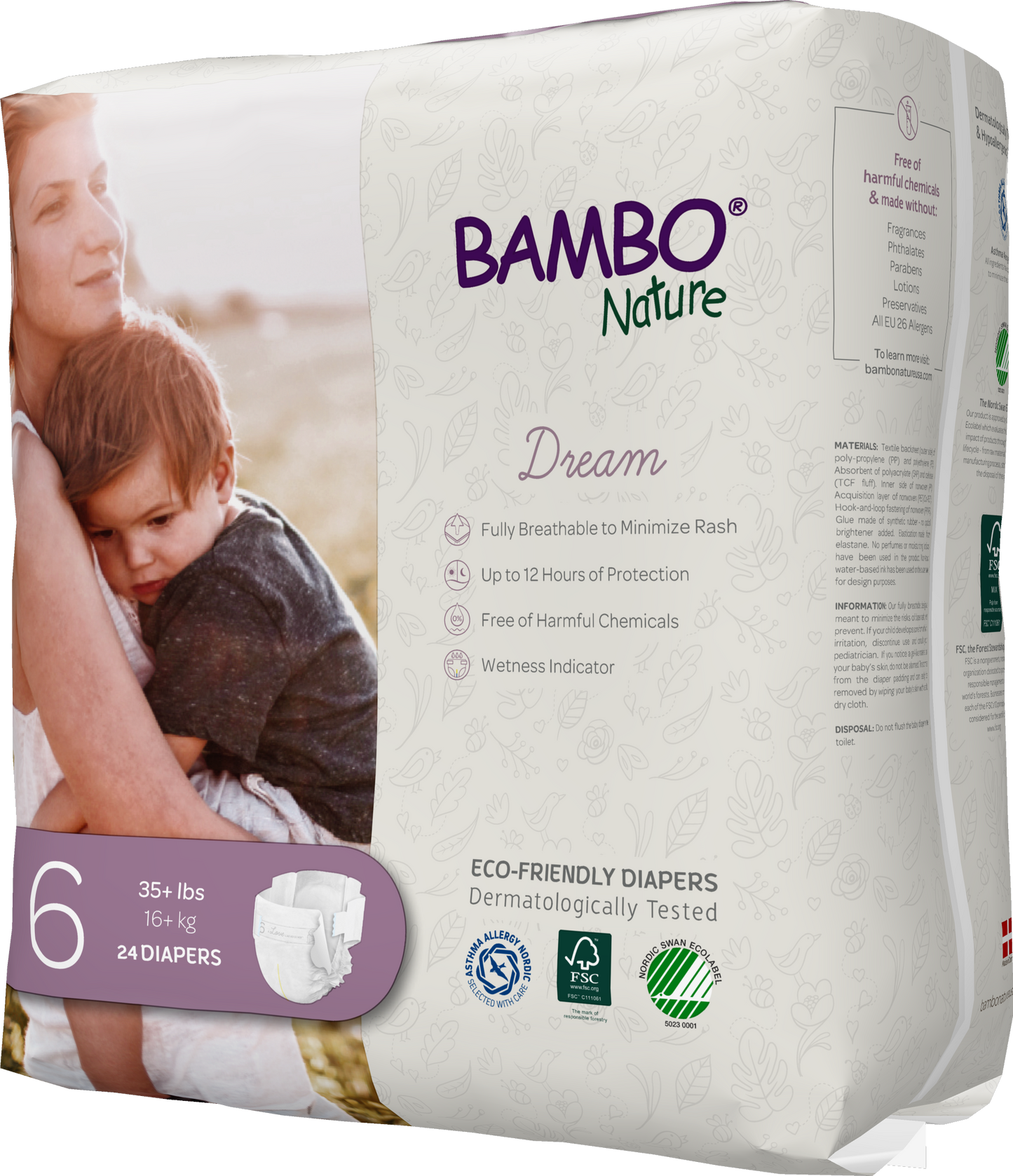 Bambo Nature USA - Bambo Nature Dream Baby Diapers Size 6
