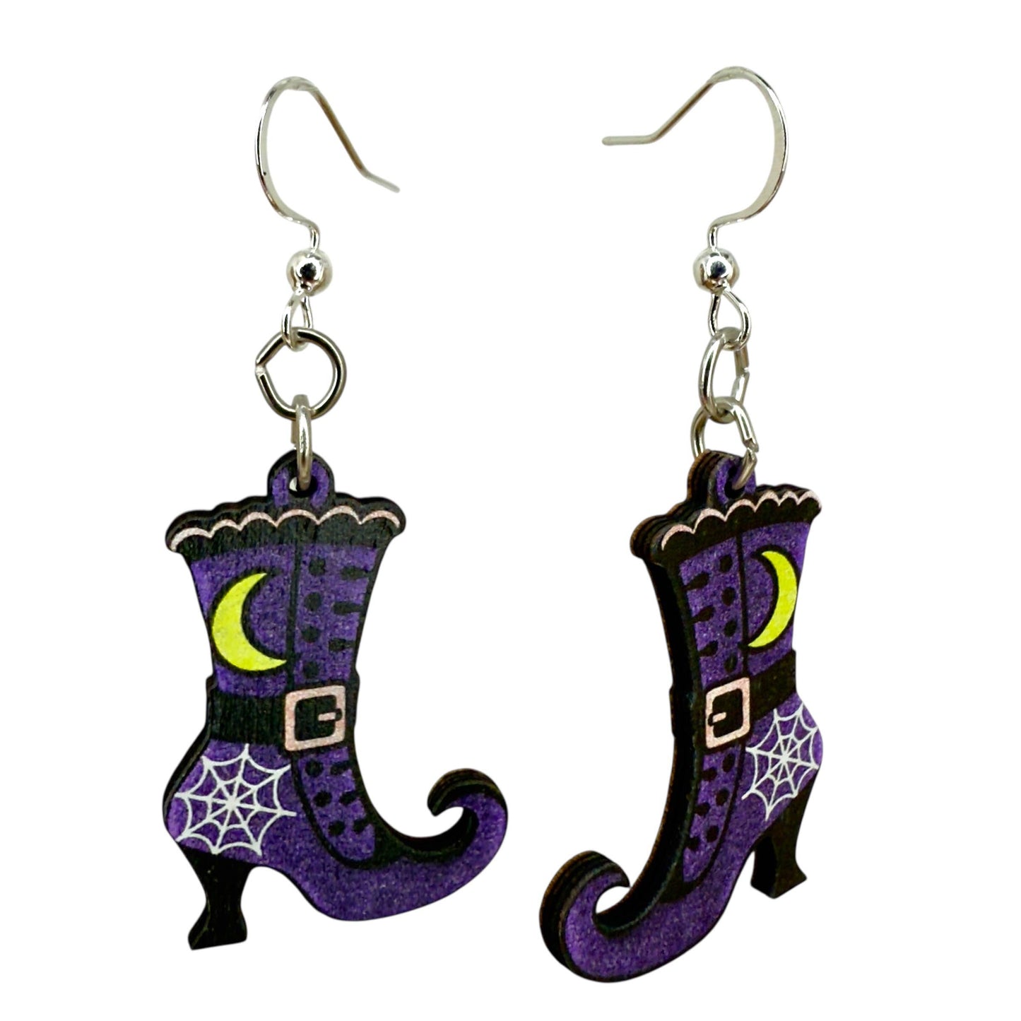 Green Tree Jewelry - Witch Boot Earrings #1873