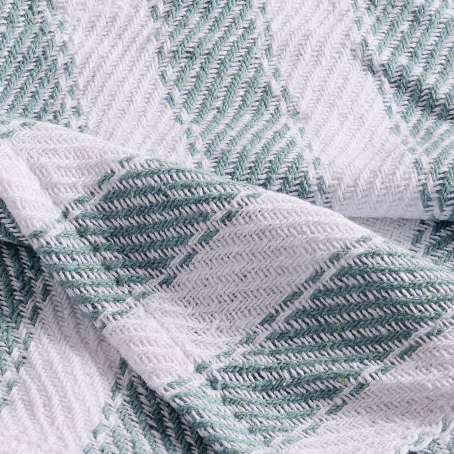 Ten Thousand Villages - Garmee Upcycled Cotton Beach Blanket - Blue
