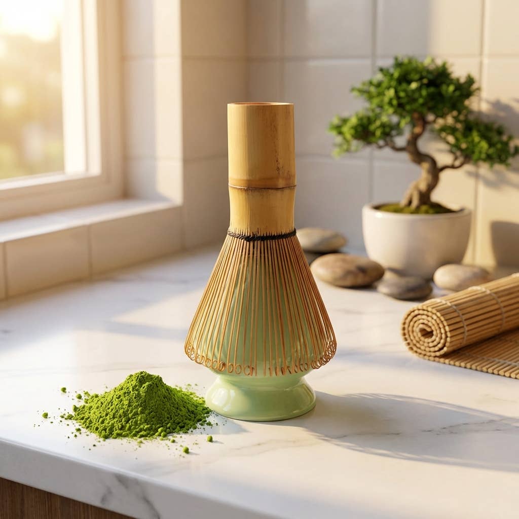 Bamboo Matcha Tea Whisk in Paper Tube | Matcha Bestseller