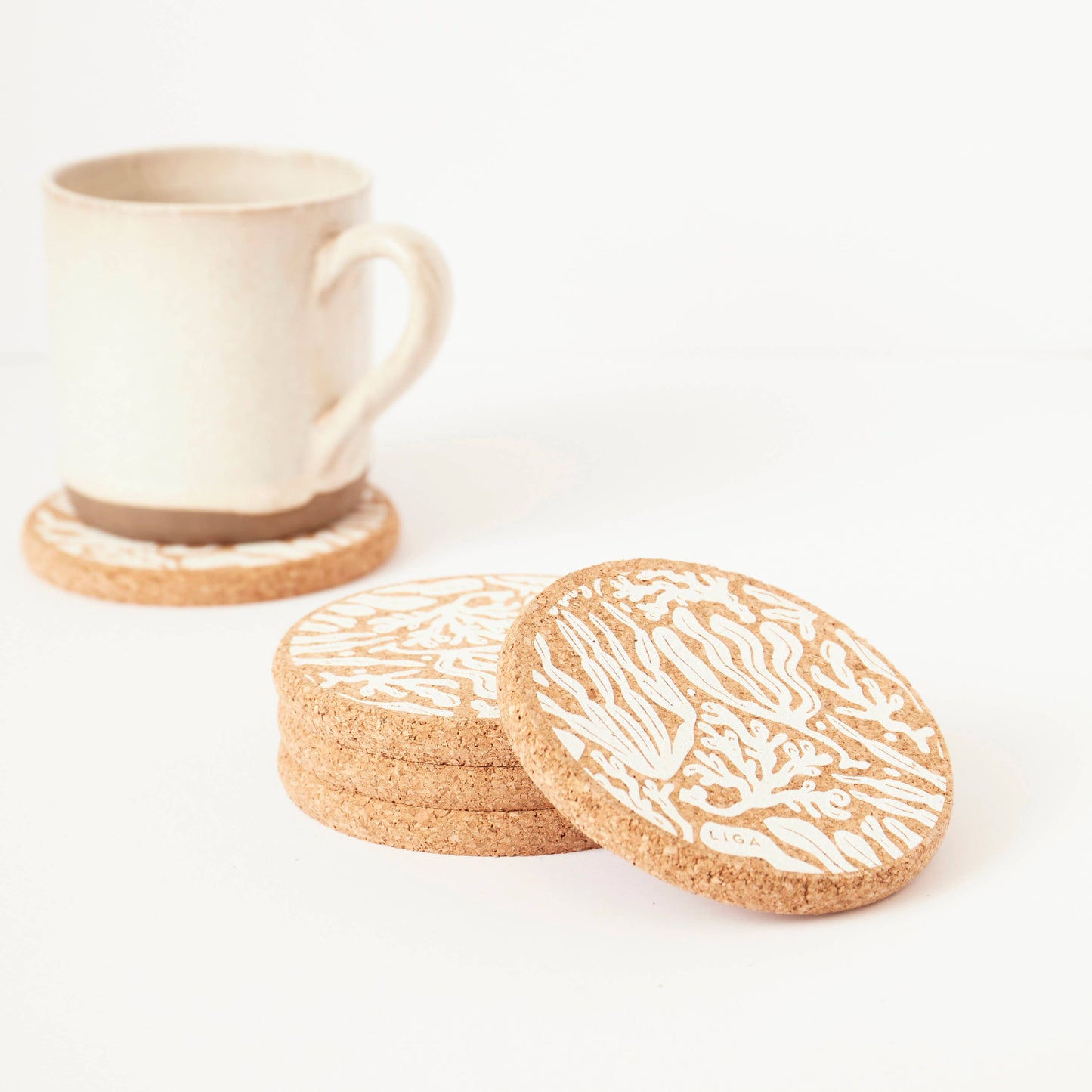 Cork Coaster | Seaweed S/4