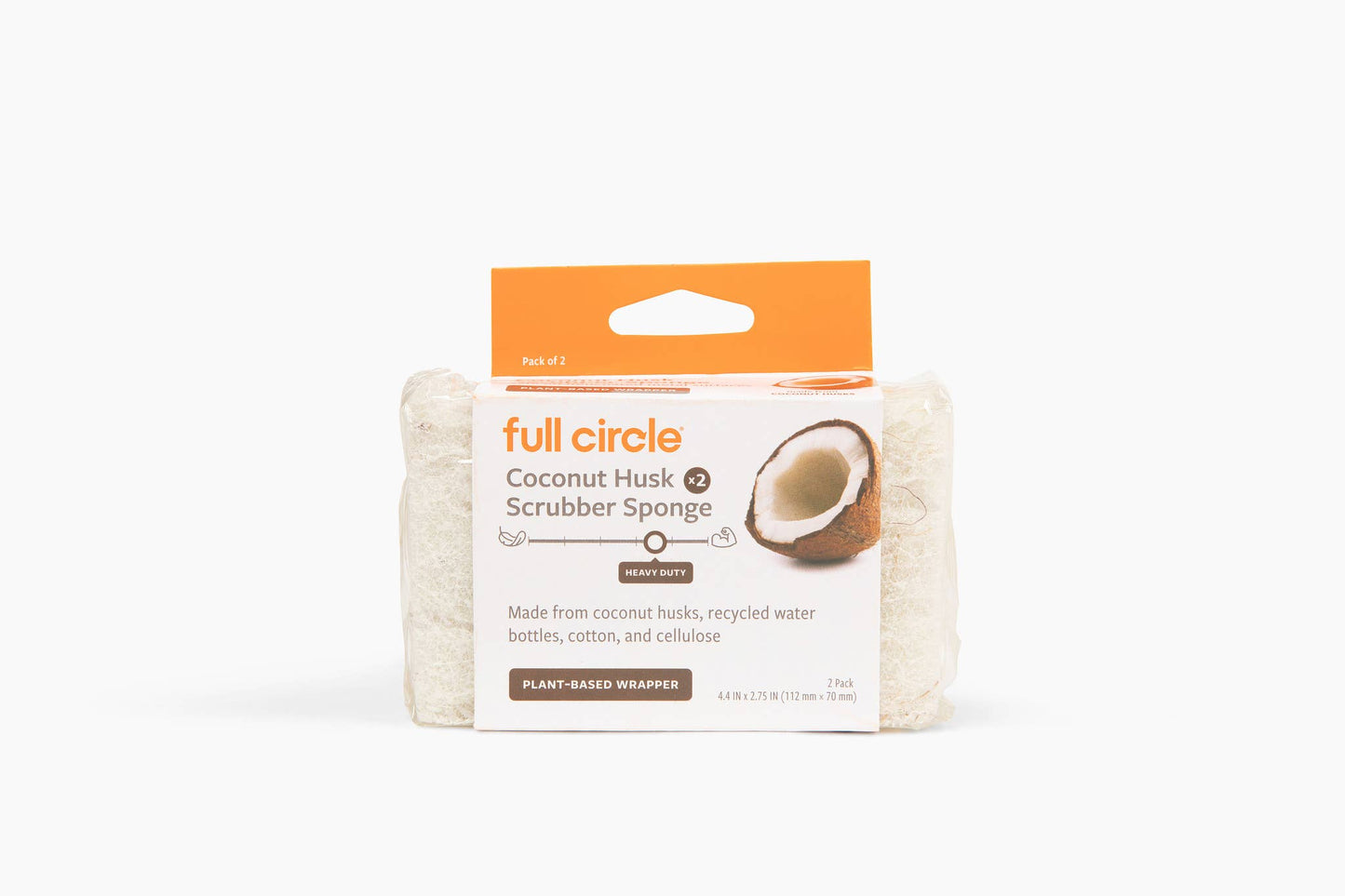 Full Circle Home - Coconut Husk Scrubber Sponge (2pk) in CDU