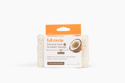 Full Circle Home - Coconut Husk Scrubber Sponge (2pk) in CDU