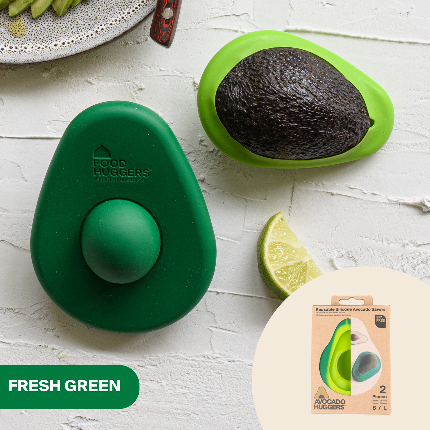 Reusable Silicone Avocado Savers (Set of 2)