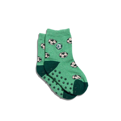 Conscious Step - Kids Socks that Support Youth Sports | Green Soccer Balls