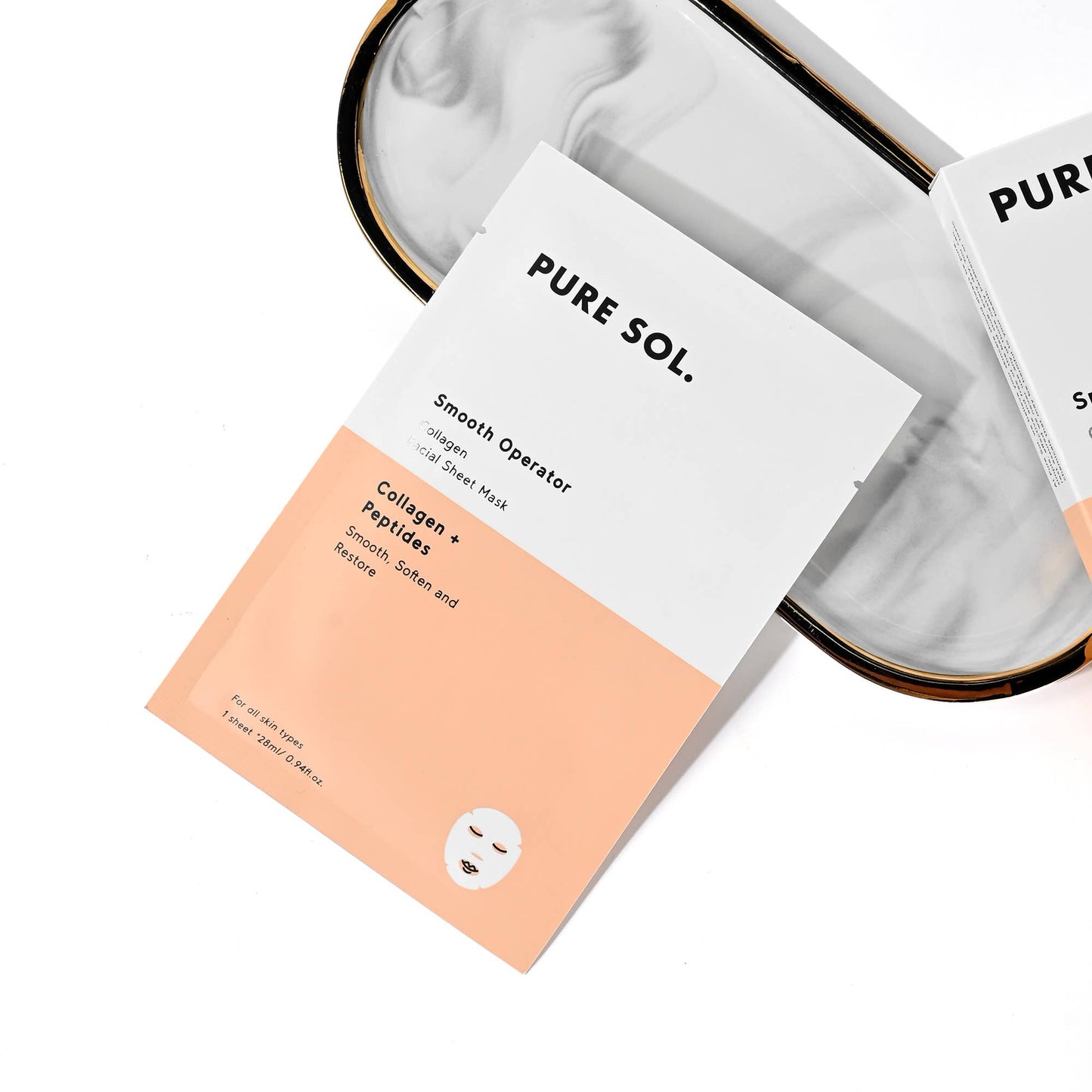 PURE SOL. Beauty Smooth Operator Beauty Collagen Sheet Mask