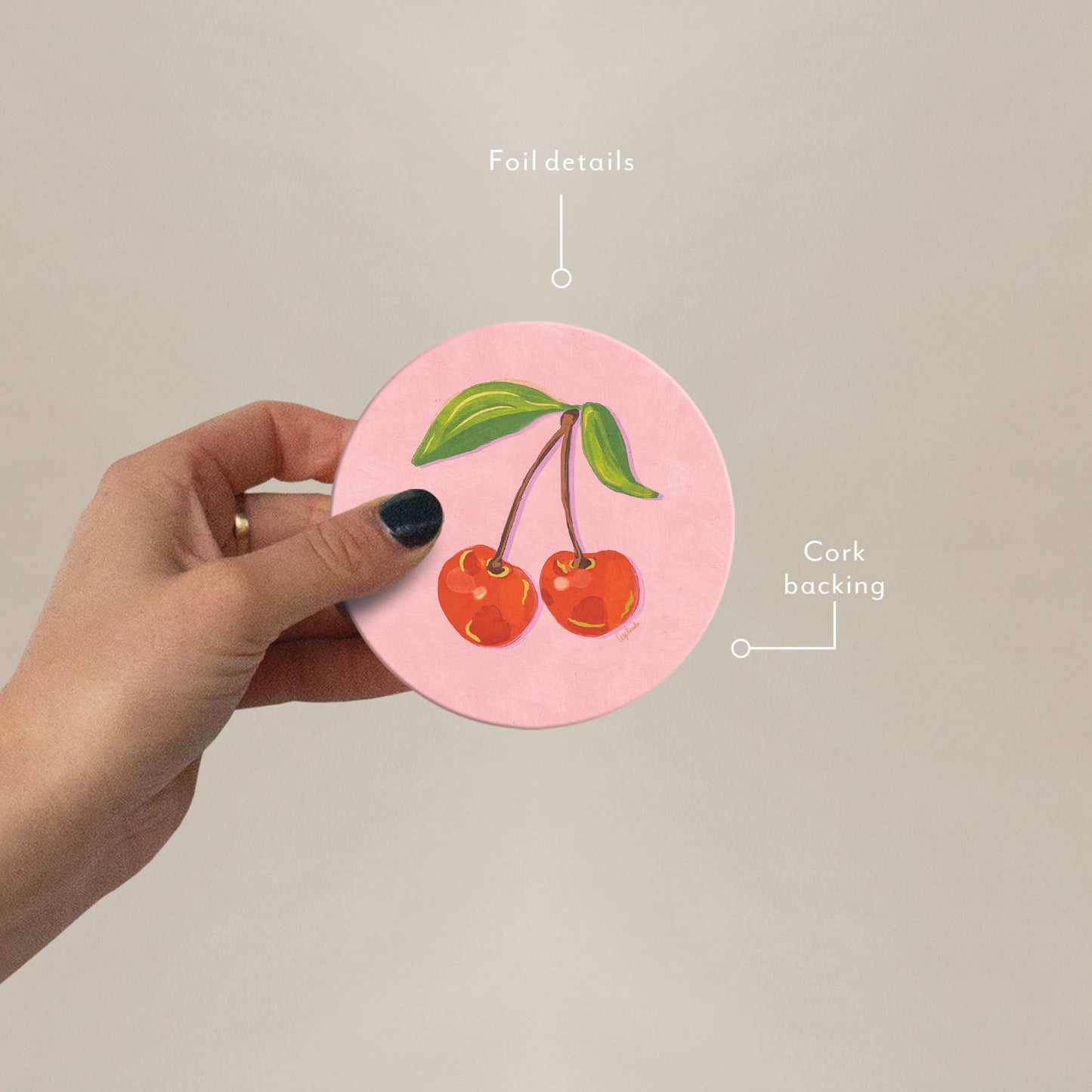 Sweetest Cherries Seedlings Coaster