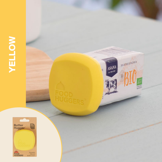 Food Huggers - Reusable Silicone Butter Saver – Yellow