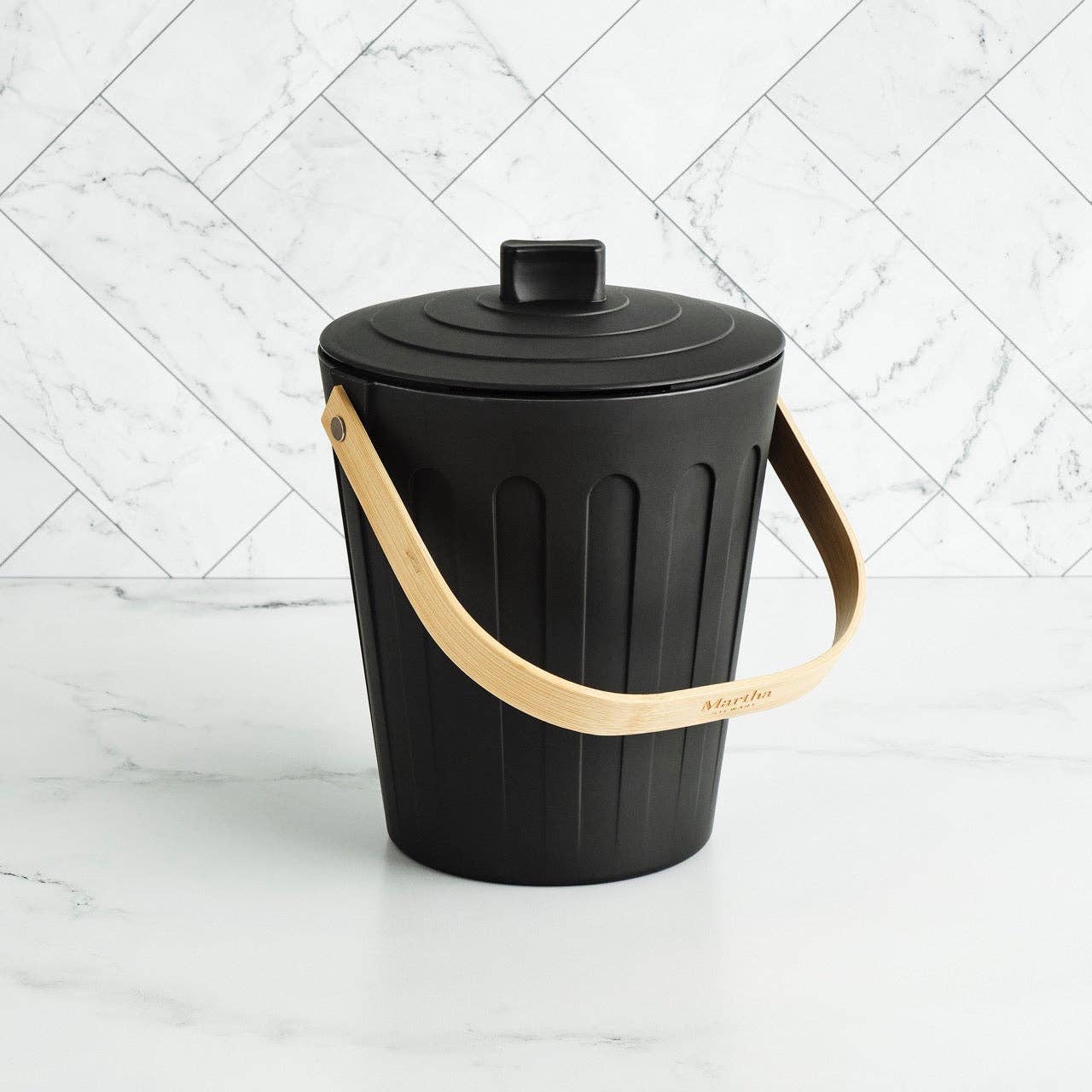 Compost Bin - Martha Stewart - .7 Gal Cap. - Dishwasher Safe