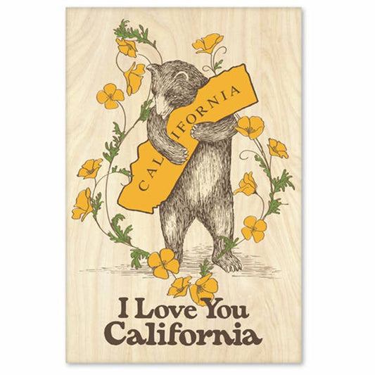 SF Mercantile - CA Bear Hug & Poppy Magnet 2" x 3"