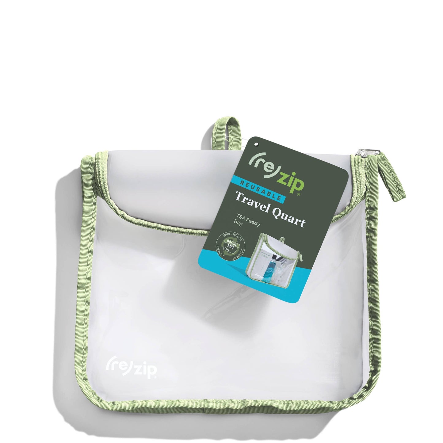 TSA-Compliant Reusable Zippered Travel Bag - Quart