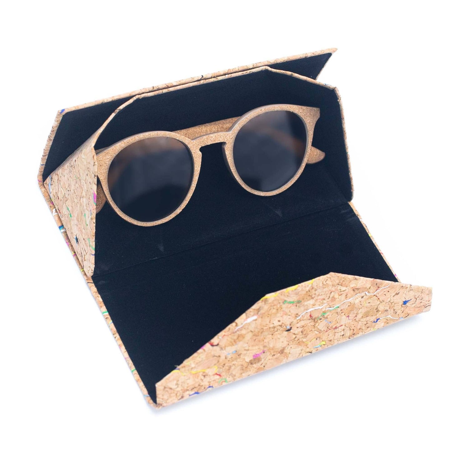 Cork UV protection women eyewear sunglasses(Including case)