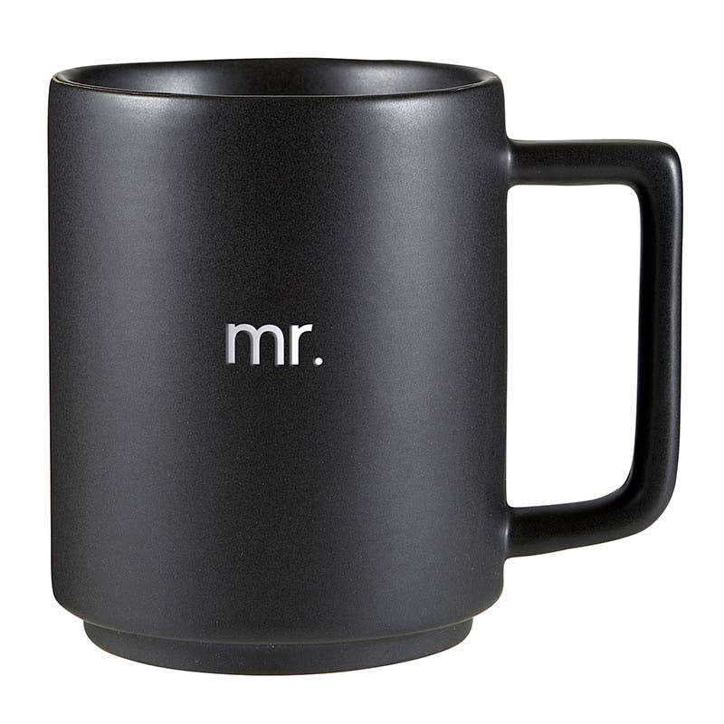 Santa Barbara Design Studio by Creative Brands - Matte Stackable Mug Set - Mr. & Mrs.