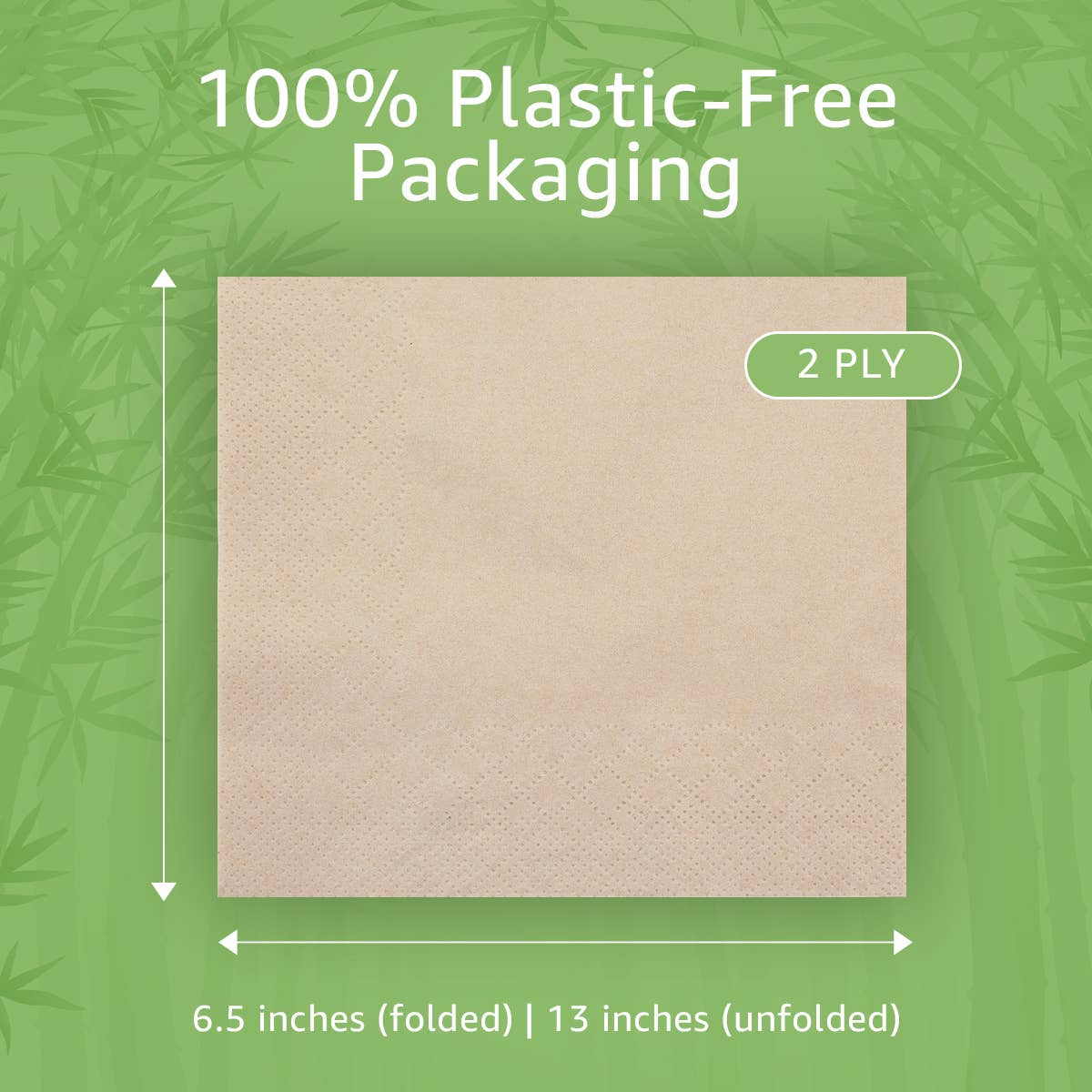 Ibambo Bamboo Everyday Napkins - 50 Pack - 2 Ply