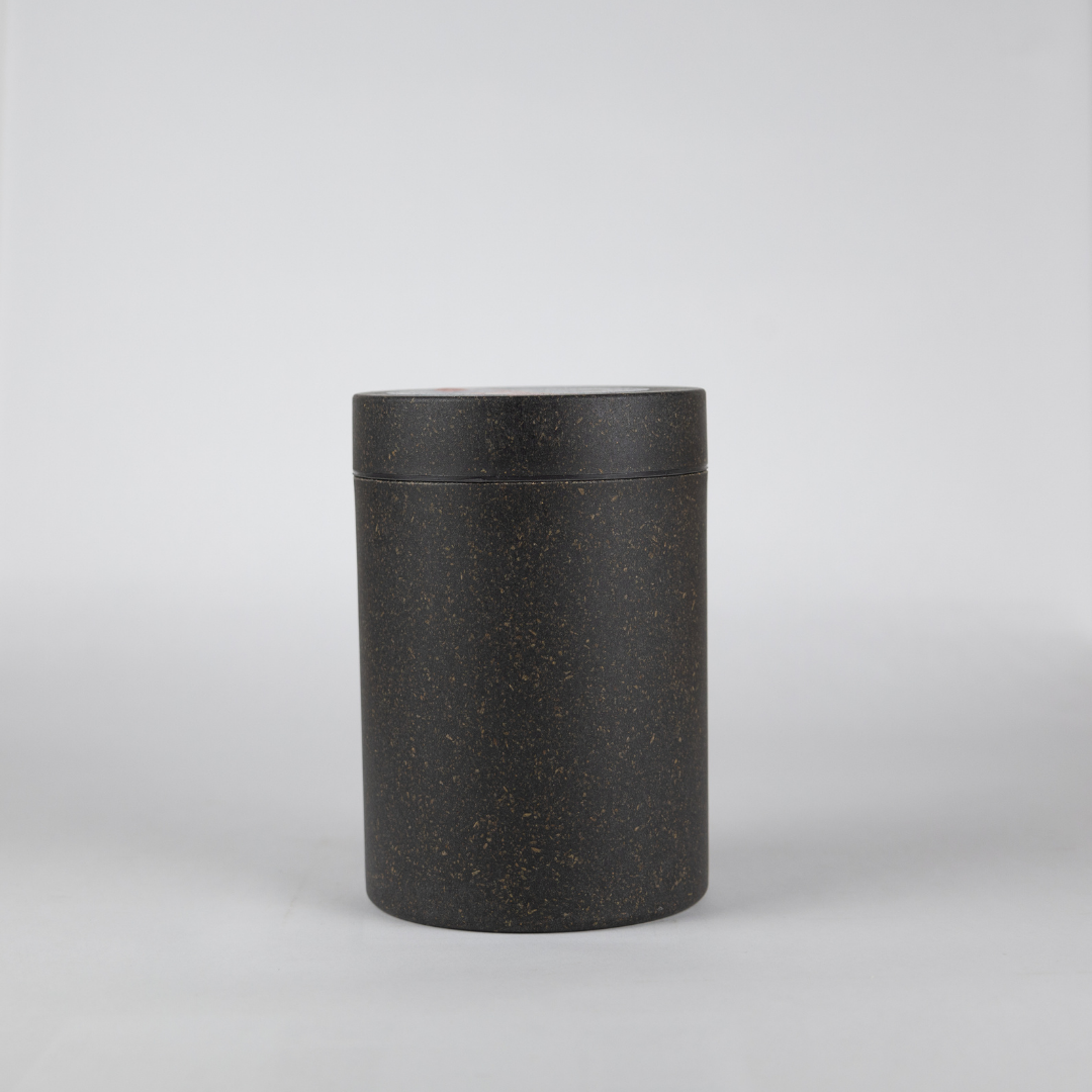 Loopy Products - Sustainable Bamboo Small Coffee Canister Carbon Color 24 Oz