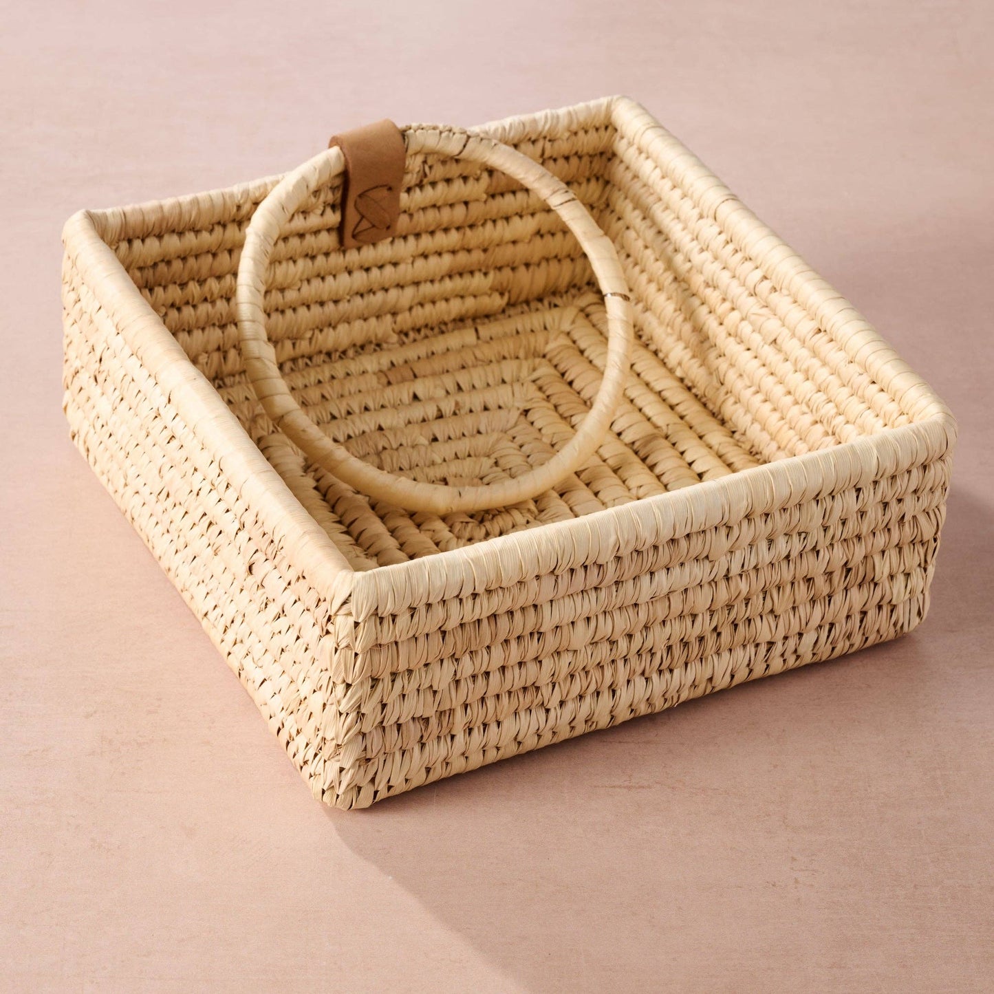 Ten Thousand Villages - Khejur Woven Palm Leaf Napkin Basket