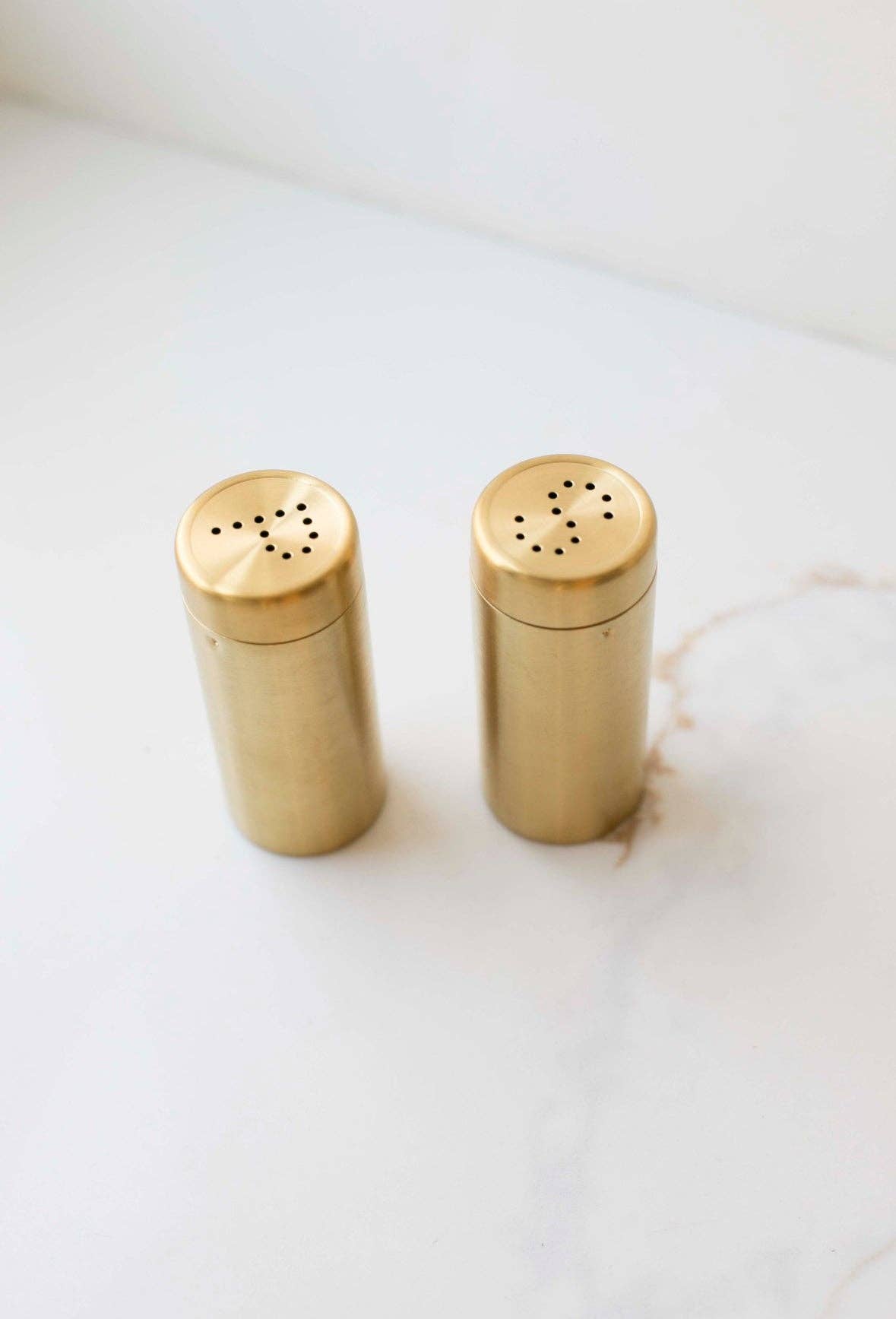 Auric Stainless Steel Salt and Pepper Shakers