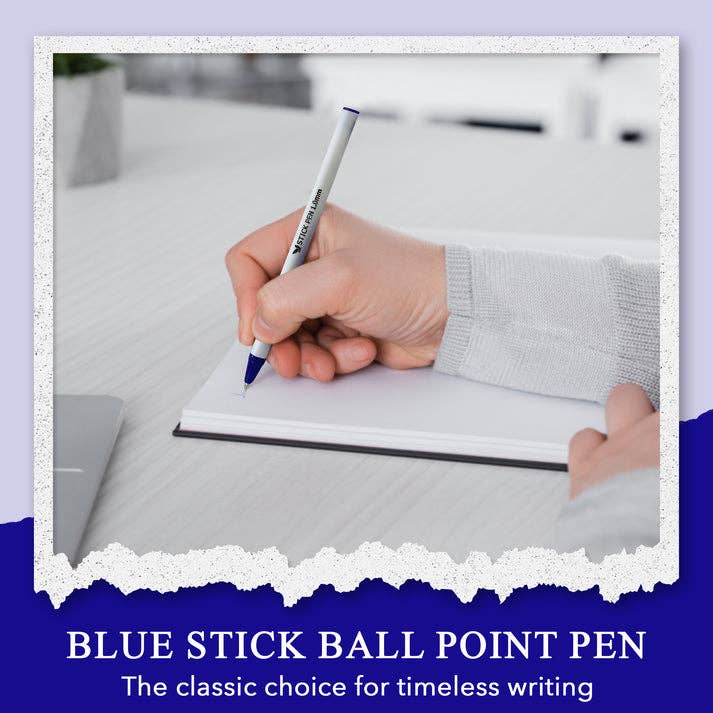 Blue Ink Stick Ball Point Pen