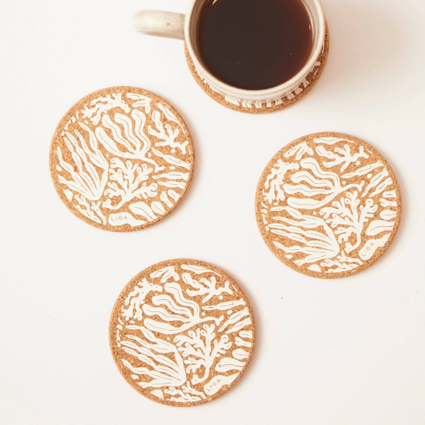 Cork Coaster | Seaweed S/4