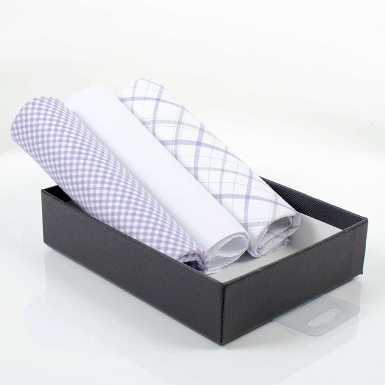 Men's Boxed Fancy Cotton Handkerchiefs 3pcs Set