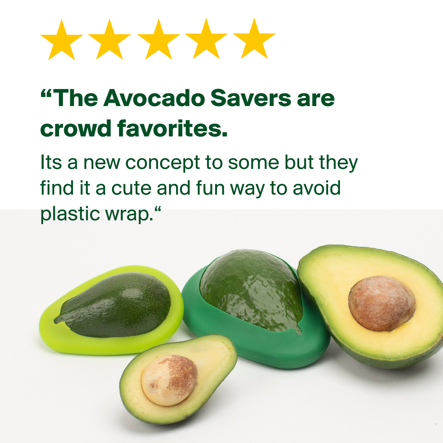 Reusable Silicone Avocado Savers (Set of 2)