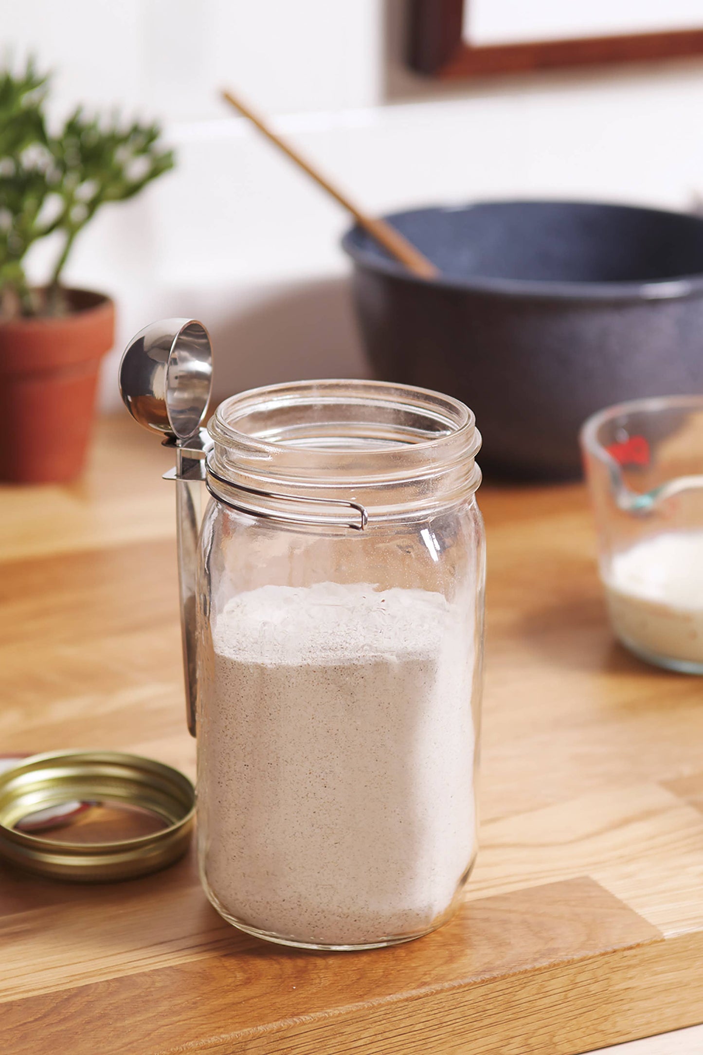 Fox Run Brands - Jarware Coffee Scoop Wide Mouth Mason Jar, Stainless Steel