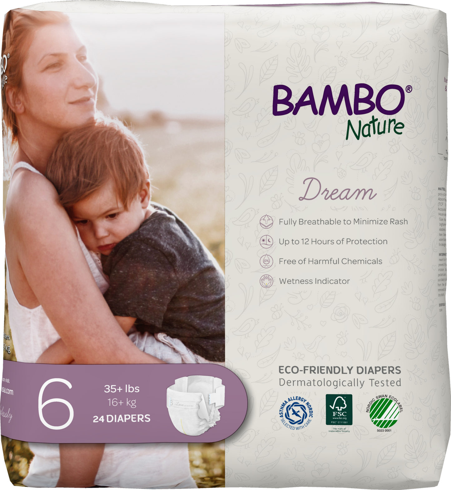 Bambo Nature USA - Bambo Nature Dream Baby Diapers Size 6