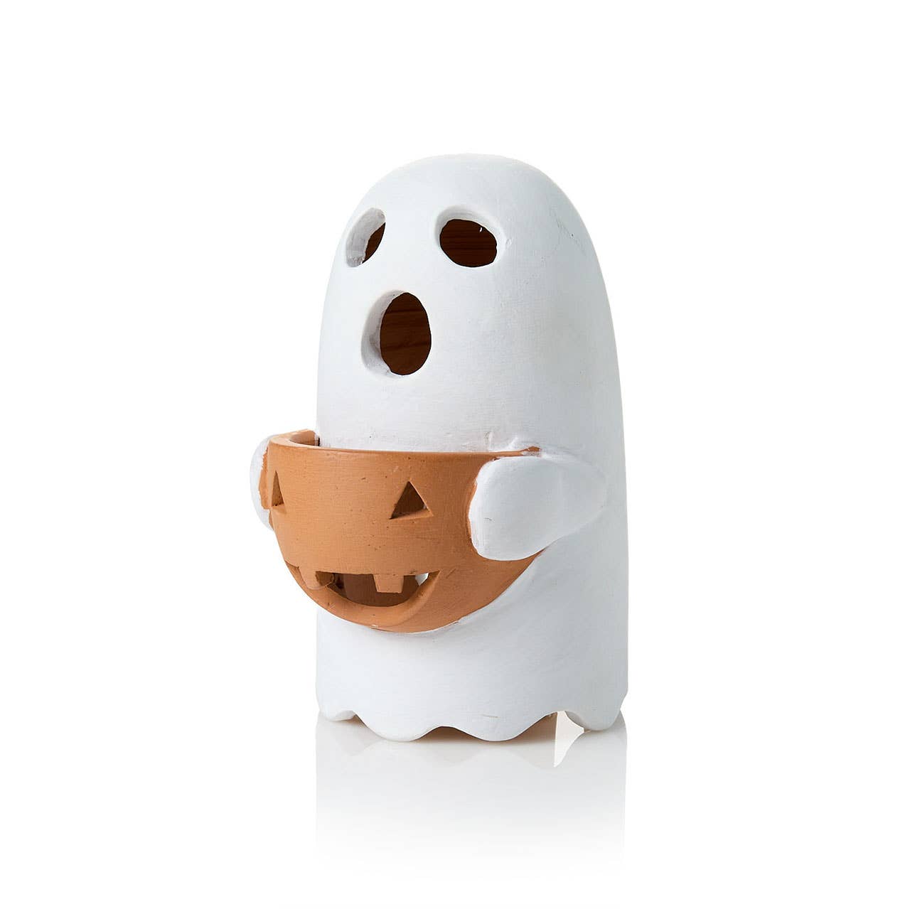 SERRV International - Ghost Terracotta Halloween Lantern