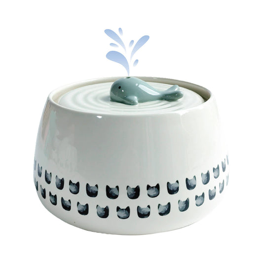 Whale Cat Water Fountain