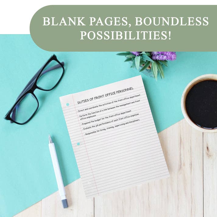 Binder Paper, College Ruled (100 sheet pack)
