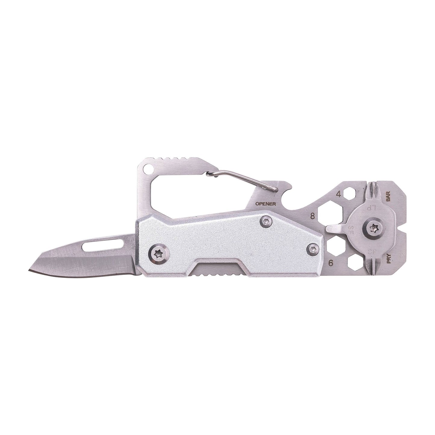 Stainless Multi-Tool Carabiner | Clip-On EDC Gear Tool